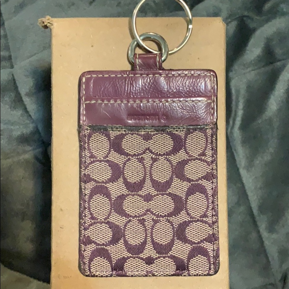 Coach wallet keychain